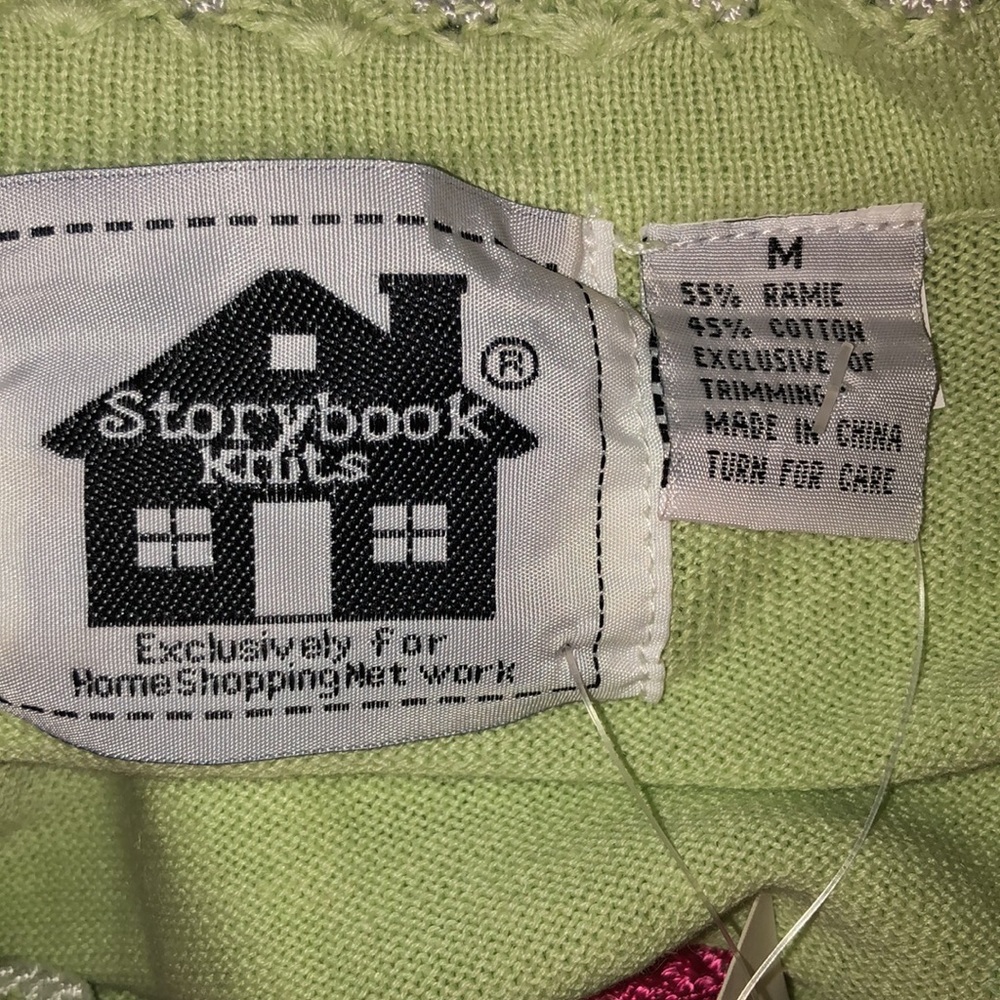 Storybook Knits Green Cardigan. NWT. M - Picture 9 of 13